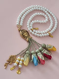 Pearl Beads/ Multicolored Tulips