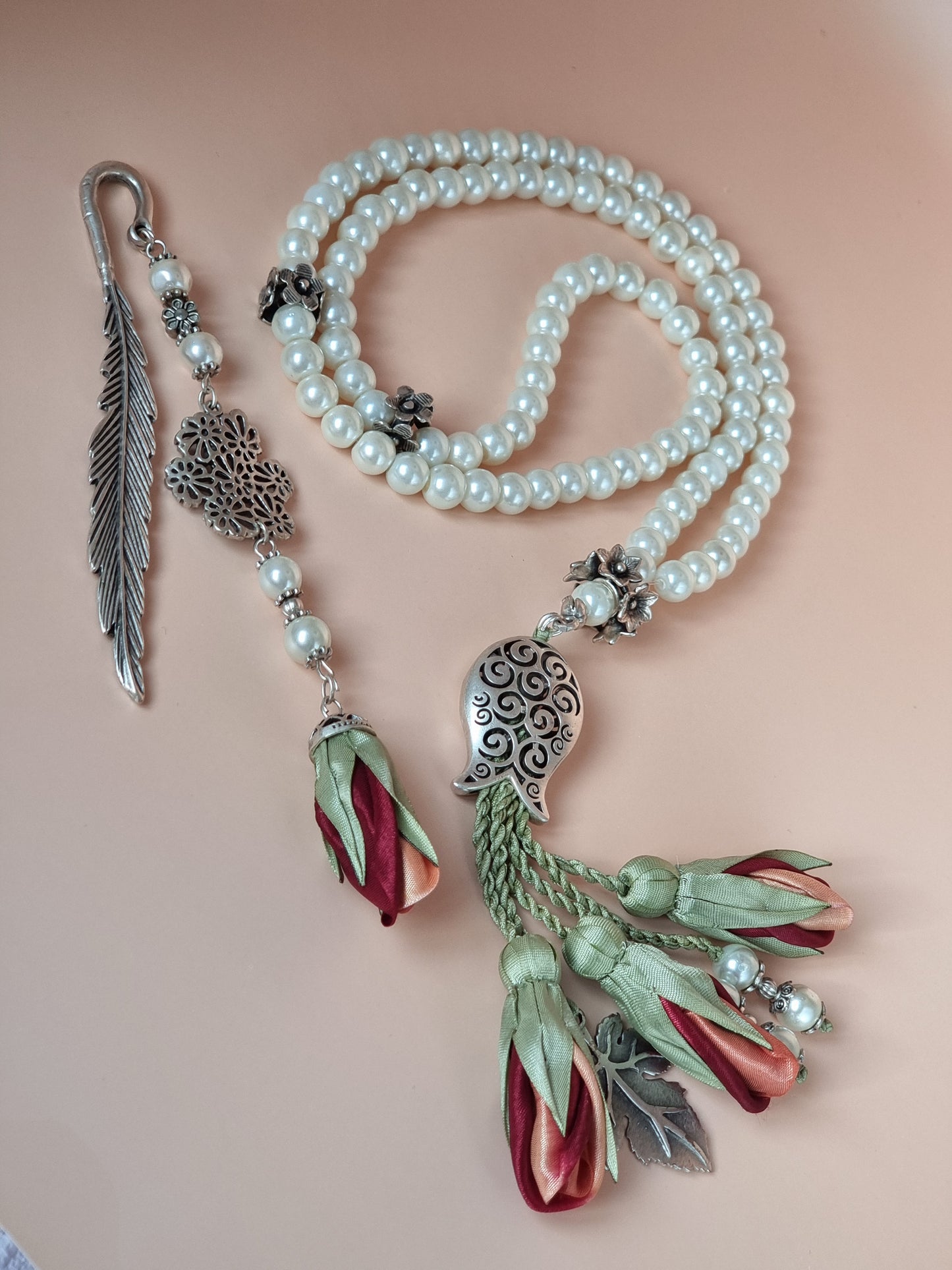 Pearl Sibha & Bookmark Gift Set