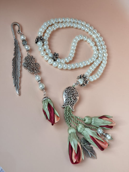 Pearl Sibha & Bookmark Gift Set