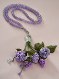 SPECIAL EDITION - Agate Natural Stones/ Big Lavender Flowers [عقيق]