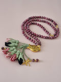 Jade Natural Stones/ Shades of Plum & Black Tulips [اليشم]