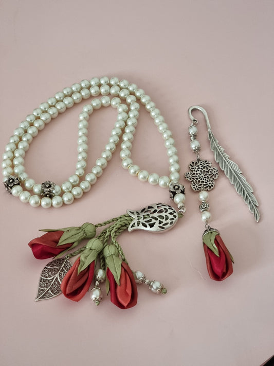 Pearl Sibha & Bookmark Gift Set