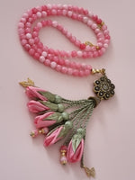 Jade Natural Stones/ Pink Tulips [اليشم]