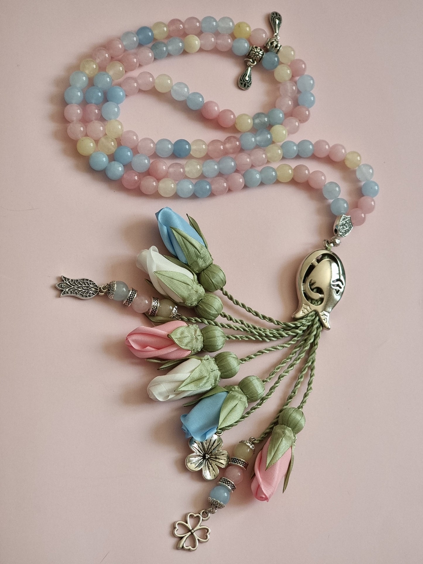 Jade Natural Stones/ Pastel Tulips [اليشم]