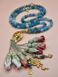 NEW - Jade Natural Stones/ Multicolor Tulips [اليشم]