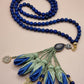 NEW - Jade Natural Stones/ Royal Blue Tulips [اليشم]