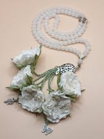 SPECIAL EDITION - Agate Natural Stones/ Big White Flowers [عقيق]