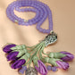 Glass Beads / Shades of Purple Tulips