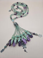 NEW - Fluorite Natural Stones/ Shades of Purple Tulips [الفلورايت]