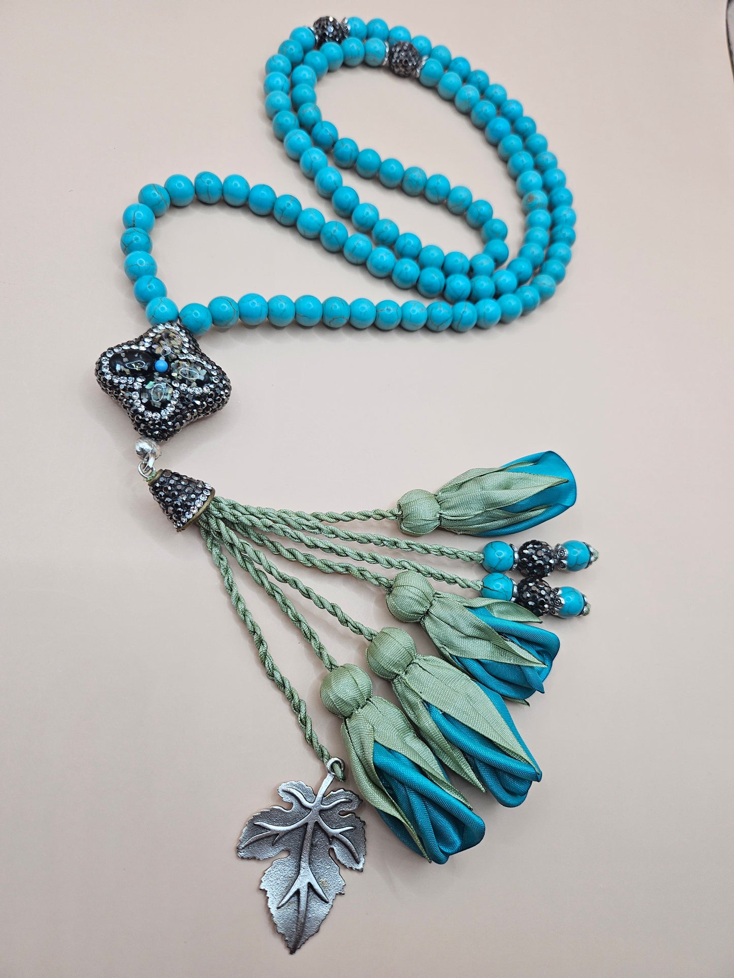 NEW - LIMITED EDITION - Natural Stones/ Turquoise Tulips [فيروز]