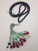 NEW - LIMITED EDITION - Jade Natural Stones/ Carmine Tulips [اليشم]