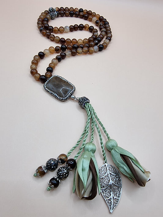 NEW - Limited Edition - Agate Natural Stones - Ombre Tulips [عقيق]