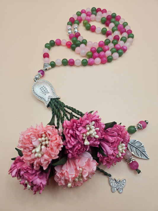 SPECIAL EDITION - Agate Natural Stones/ Shades of Pink Flowers [عقيق]