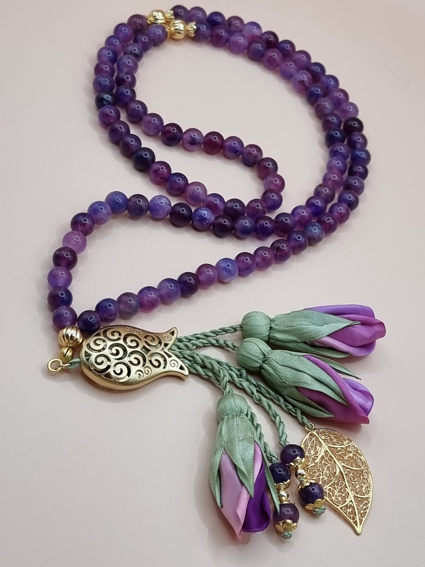 NEW - Agate Natural Stones/ Ombre Tulips [عقيق]