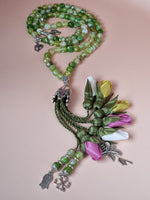 NEW - Agate Natural Stones/ Multicolored Tulips  [عقيق]