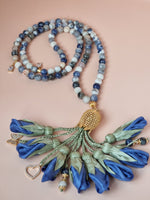 NEW - Limited Edition Sodalite Natural Stones/ Royal Blue Tulips  [السوداليت]