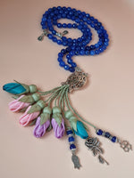 NEW - Jade Natural Stones/ Multicolored Tulips  [اليشم]