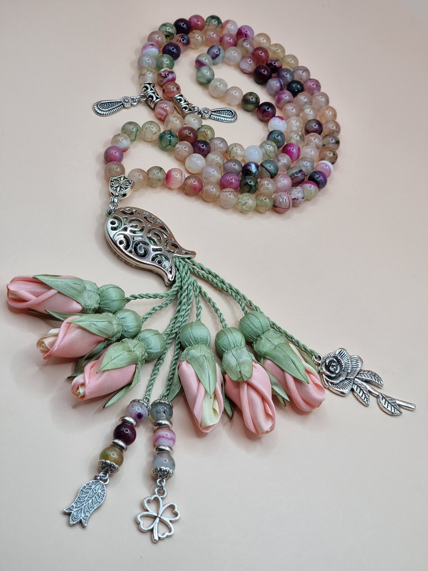 RAMADAN COLLECTION Limited Edition               Agate Natural Stones/ Ombre Tulips [عقيق]