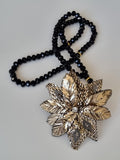 NEW RAMADAN SPECIAL - Crystal Beads/ Metallic Wire Wrapped Handmade Flower