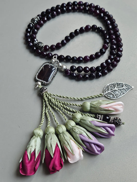 LIMITED EDITION - Jade Natural Stones/ Multicolored Tulips [ اليشم]