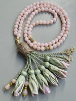 Pink Quartz Natural Stones/Ombre Tulips  [كوارتز وردي]