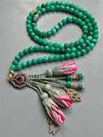 Jade Natural Stones/ Ombre Pink Tulips [اليشم]