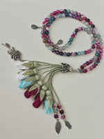 Agate Natural Stones/ Three Shades of Tulips with Limited Edition Silver Accent [عقيق]