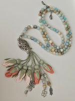 Amazonite Natural Stones/ Shades of Peach Tulips [الأمازونيت]