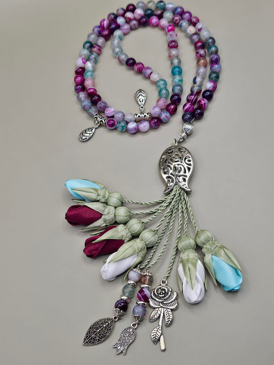 Agate Natural Stones/ Three Shades of Tulips [عقيق]