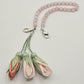 NEW - Artisan Floral Beaded Phone Charm
