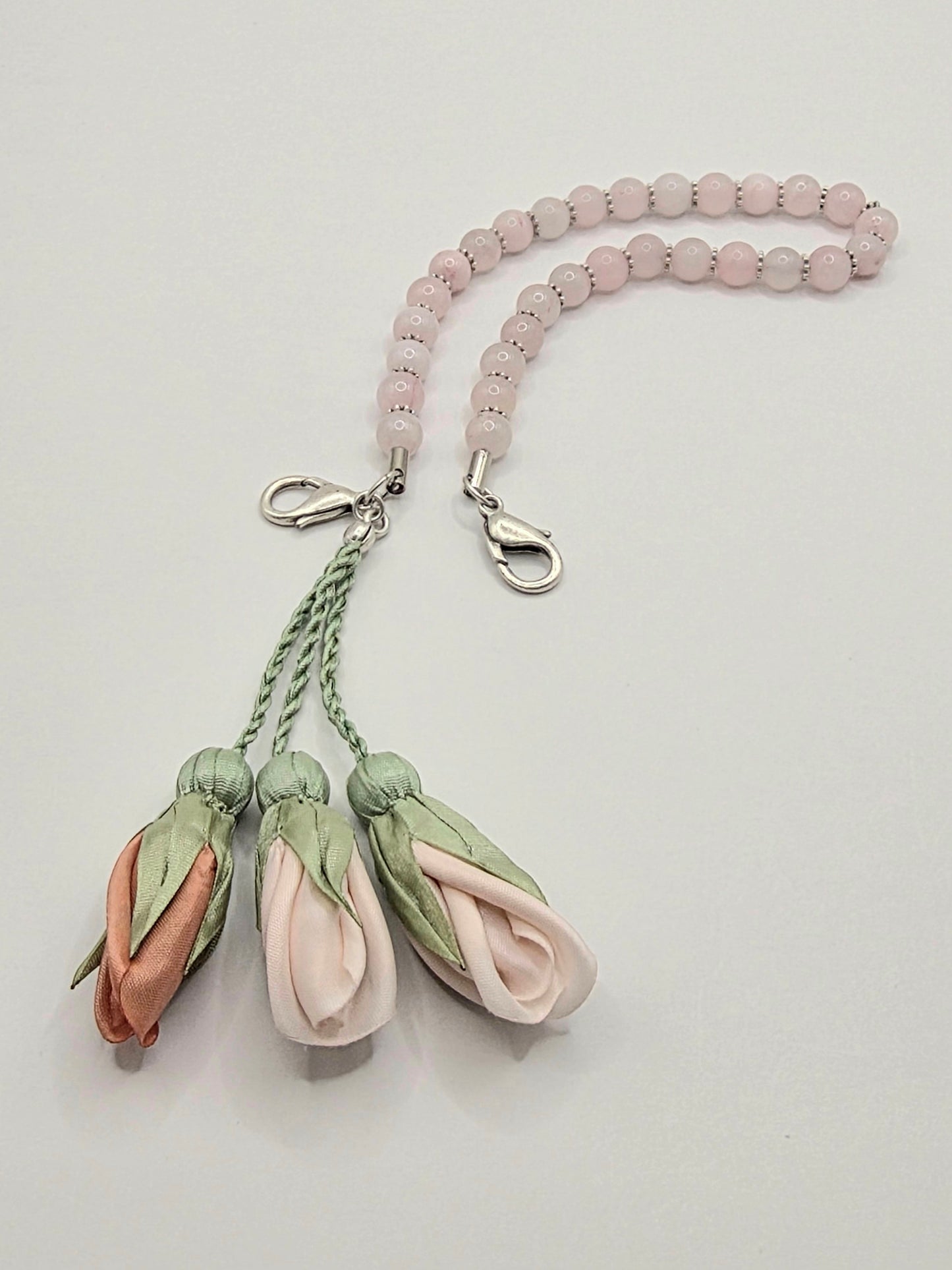 NEW - Artisan Floral Beaded Phone Charm