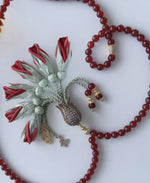 PRE-ORDER طلب مسبق - Agate Natural Stones/ Crimson Tulips [عقيق] سيتم شحن الطلب بتاريخ ٣/٣ باذن الله .... تنويه: قد تختلف ألوان أو بعض اكسسوارات المنتج قليلاً عن الصور المعروضة وذلك حسب توفرها