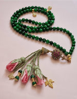 Jade Natural Stones / Pink Ombre Tulips [اليشم]