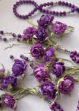 طلب مسبق - PRE-ORDER SPECIAL EDITION - Agate Natural Stones/ Unique Shades of Purple Flowers [عقيق]                               تستغرق مدة التنفيذ ٣-٤ أسابيع على الأقل
تنويه: قد تختلف ألوان أو بعض اكسسوارات المنتج قليلاً عن الصور