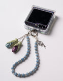 NEW - Artisan Floral Beaded Phone Charm