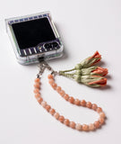 NEW - Artisan Floral Beaded Phone Charm