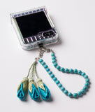 NEW - Artisan Floral Beaded Phone Charm