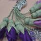 Glass Beads / Shades of Purple Tulips