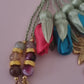 Agate Natural Stones/ Multicolor Tulips with GOLD accents [عقيق]