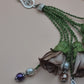 Pearl Beads / Multicolored Flowers