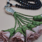 Crystal Beads/ Powder Pink Flowers